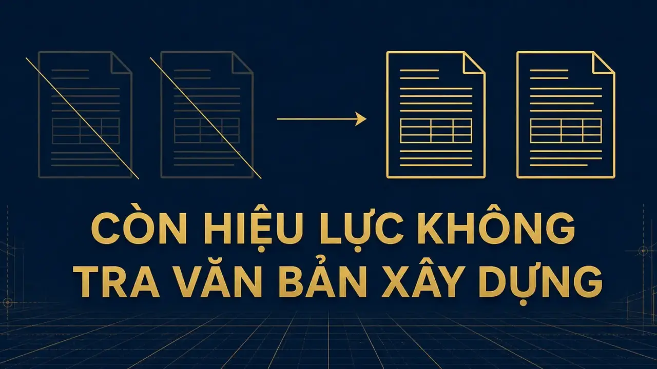 Ảnh bìa bảng tra văn bản xây dựng còn hiệu lực hay đã bị thay thế