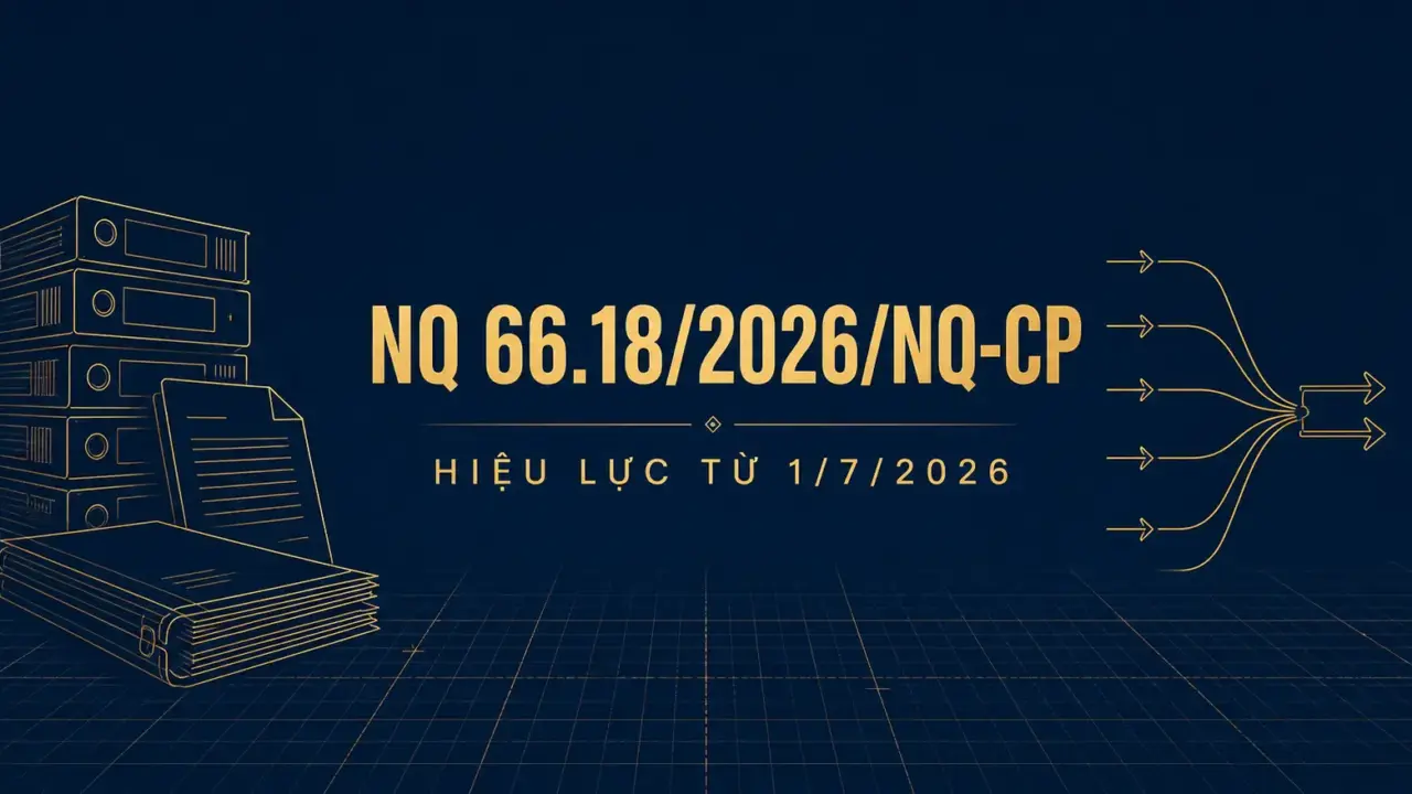 Ảnh bìa Nghị quyết 66.18/2026/NQ-CP hiệu lực từ 1/7/2026