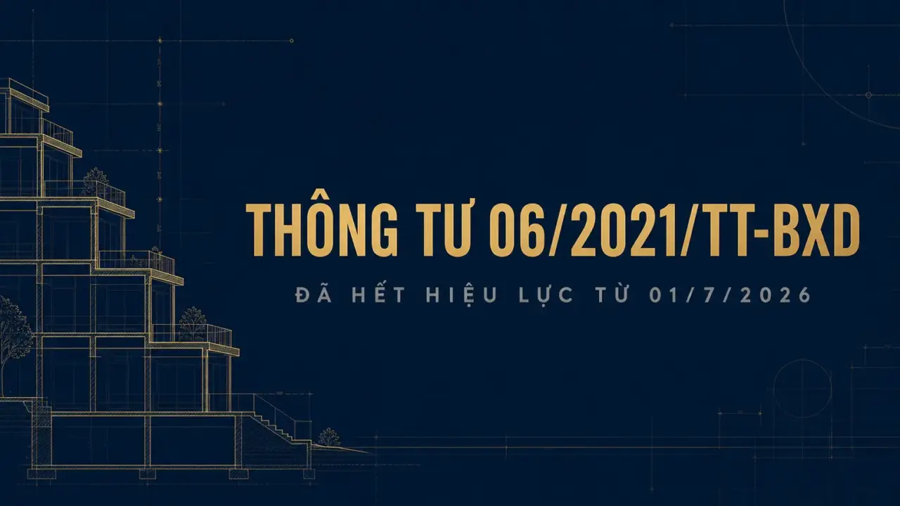 Ảnh bìa Thông tư 06/2021/TT-BXD đã hết hiệu lực từ 01/7/2026