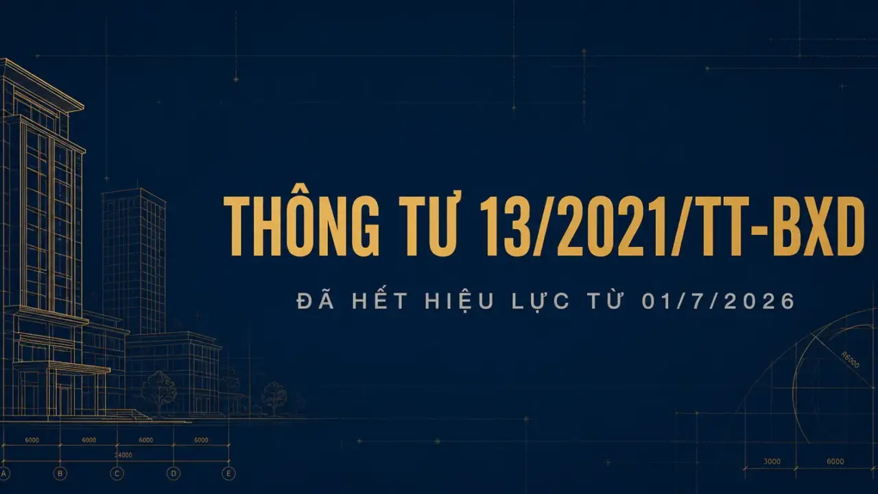 Ảnh bìa Thông tư 13/2021/TT-BXD đã hết hiệu lực từ 01/7/2026
