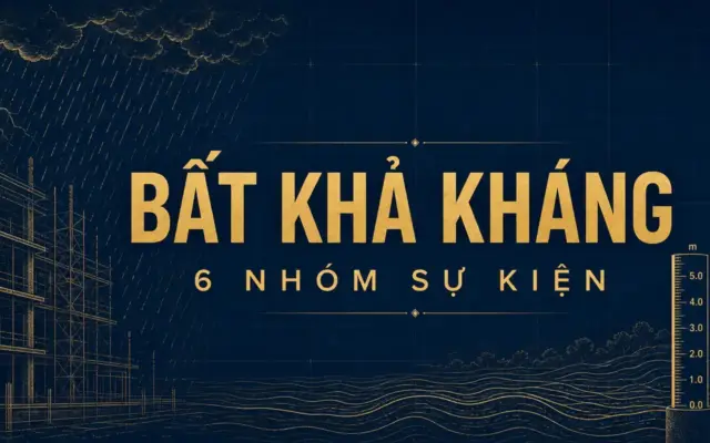 Bất khả kháng trong hợp đồng xây dựng: 6 nhóm sự kiện theo Luật 2025