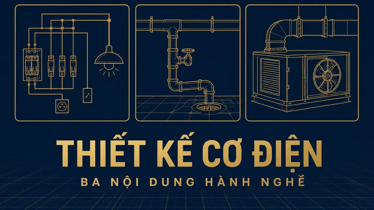 Chứng chỉ hành nghề thiết kế cơ điện công trình: ảnh bìa ba nội dung hành nghề