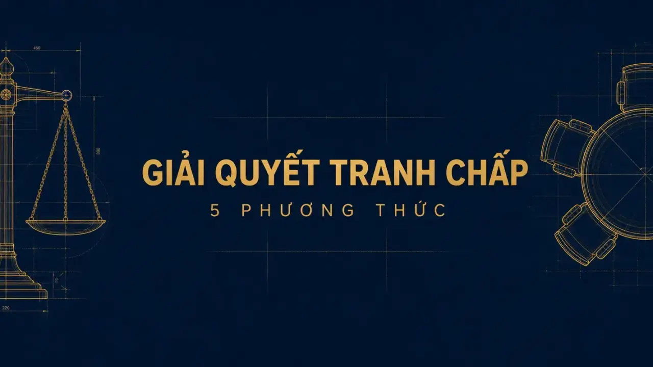 Giải quyết tranh chấp hợp đồng xây dựng: năm phương thức theo khoản 5 Điều 86 Luật Xây dựng 2025