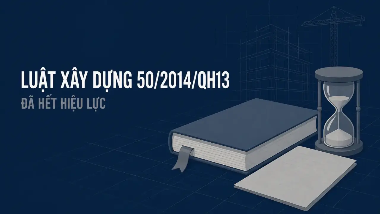 Luật Xây dựng 50/2014/QH13 đã hết hiệu lực từ 01/7/2026, thay bằng Luật Xây dựng 135/2025/QH15
