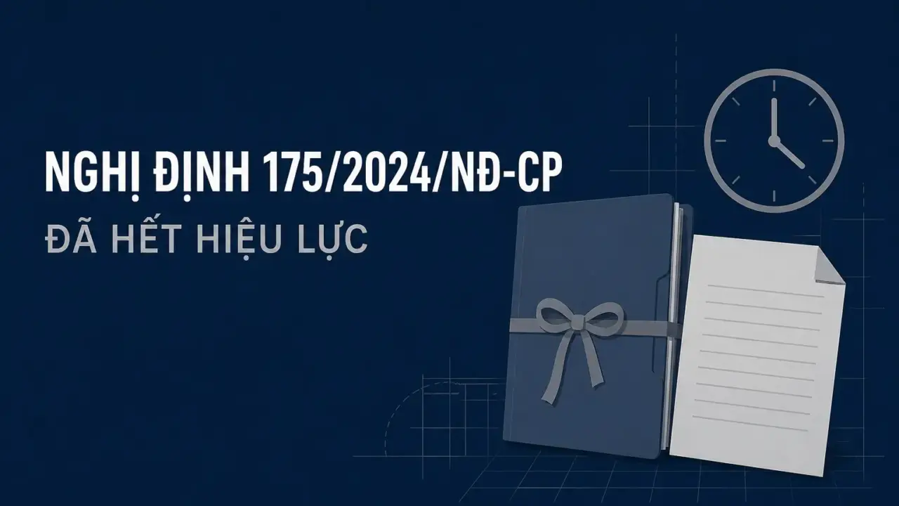 Nghị định 175/2024/NĐ-CP đã hết hiệu lực từ 01/7/2026, thay bằng Nghị định 217/2026/NĐ-CP