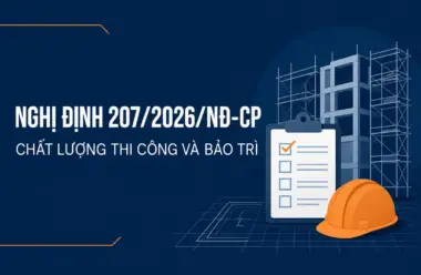 Quản lý chất lượng, thi công xây dựng và bảo trì công trình