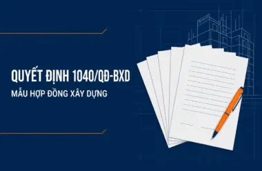 Công bố mẫu hợp đồng xây dựng