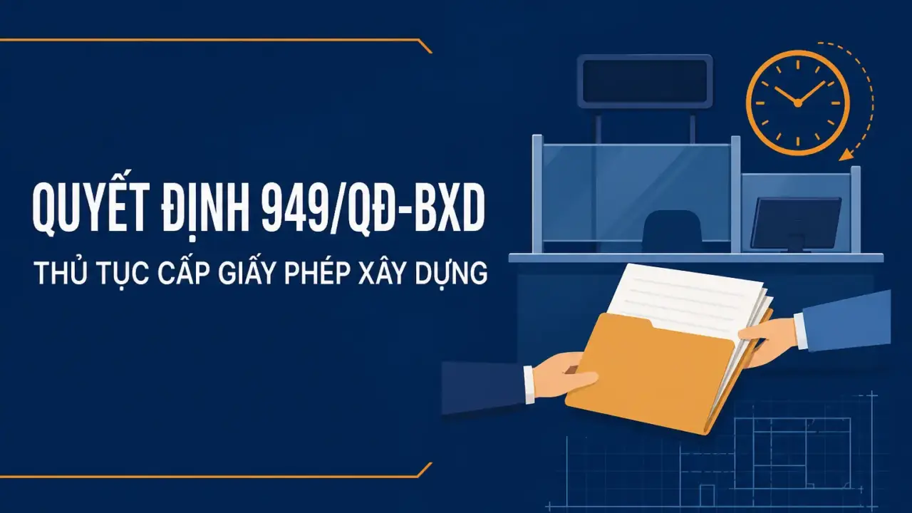 Quyết định 949/QĐ-BXD công bố thủ tục hành chính cấp giấy phép xây dựng