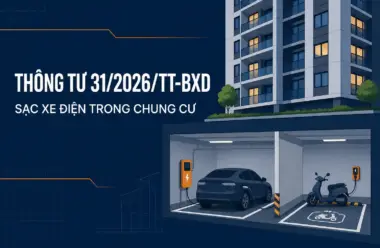Sửa đổi QCVN 04:2021/BXD về nhà chung cư — chỗ để xe và sạc xe điện