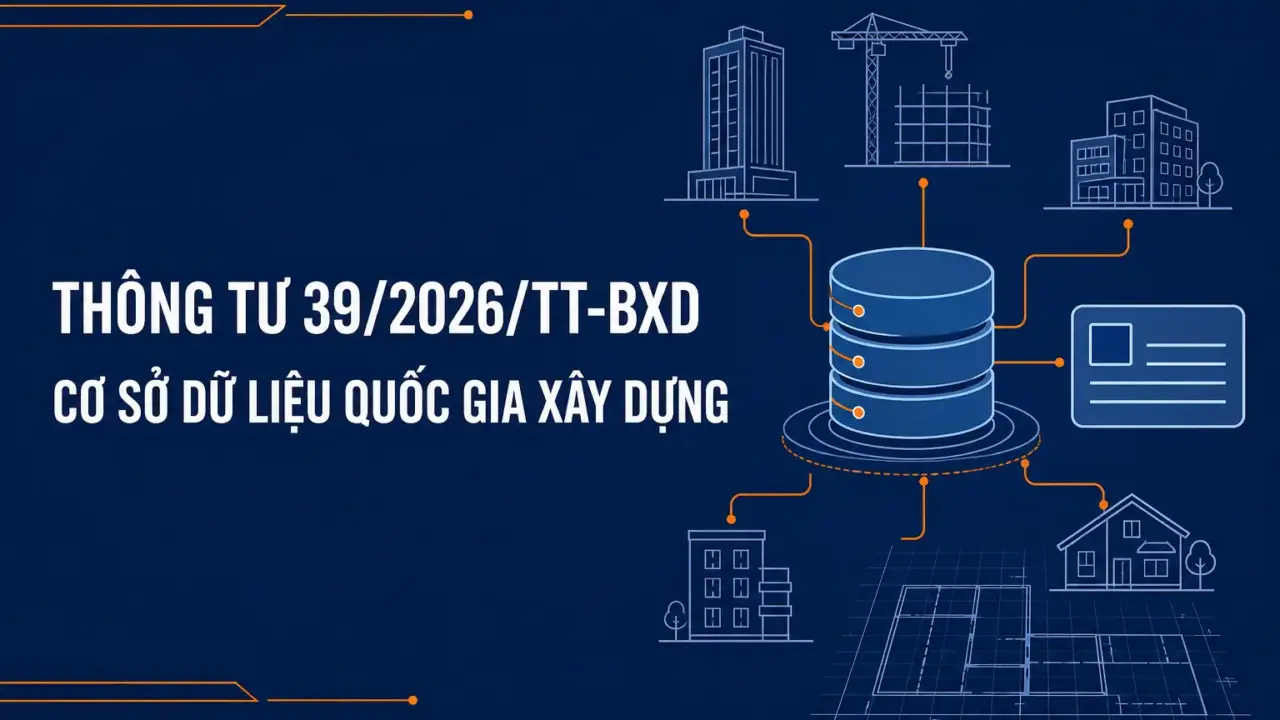 Thông tư 39/2026/TT-BXD hướng dẫn Hệ thống thông tin, Cơ sở dữ liệu quốc gia về hoạt động xây dựng