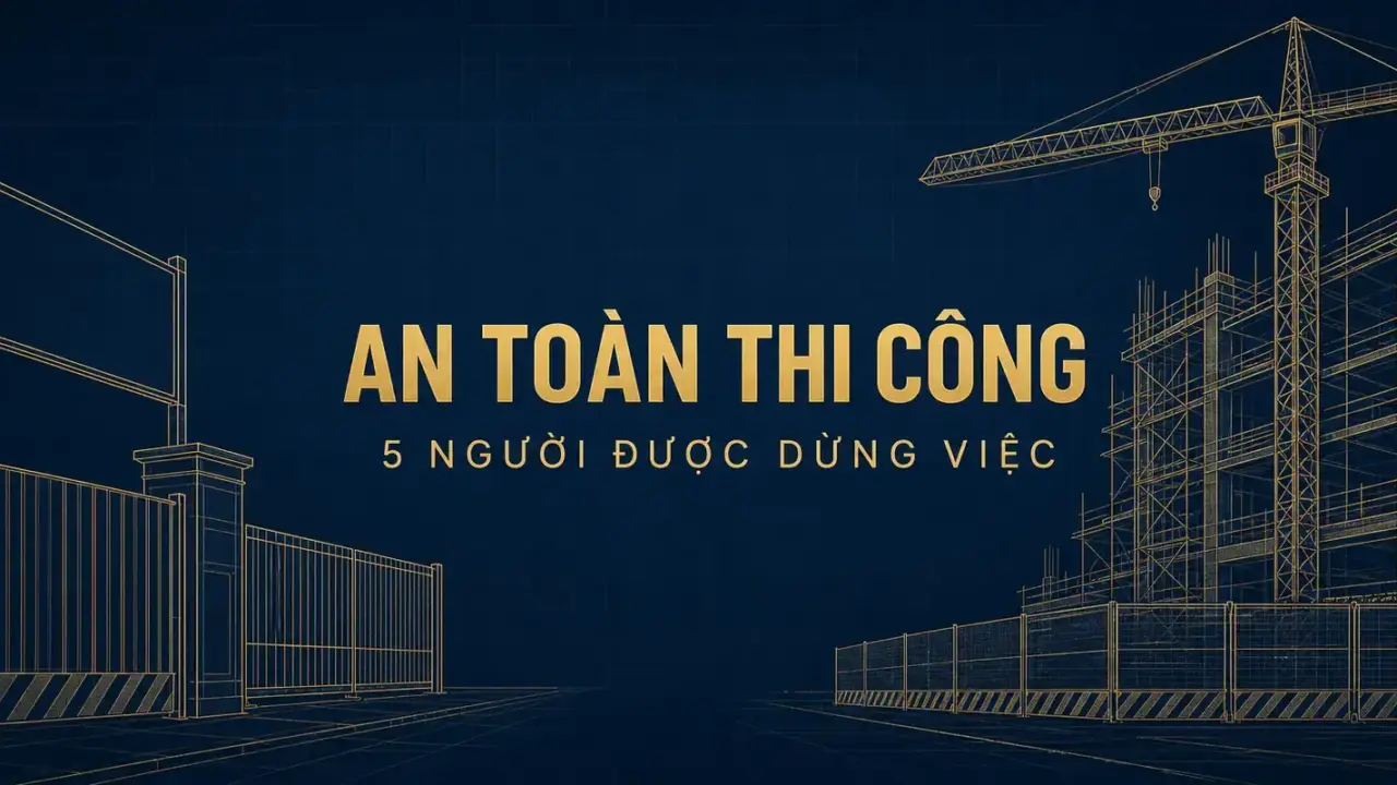 An toàn trong thi công xây dựng: năm chủ thể có quyền dừng việc theo Nghị định 207/2026