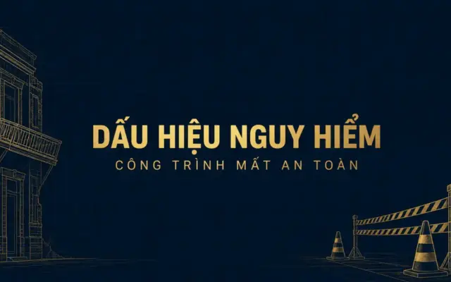 Công trình có dấu hiệu nguy hiểm: 5 việc phải làm ngay