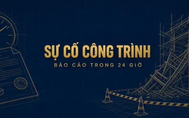 Sự cố công trình xây dựng: 2 mốc 24 giờ phải báo cáo
